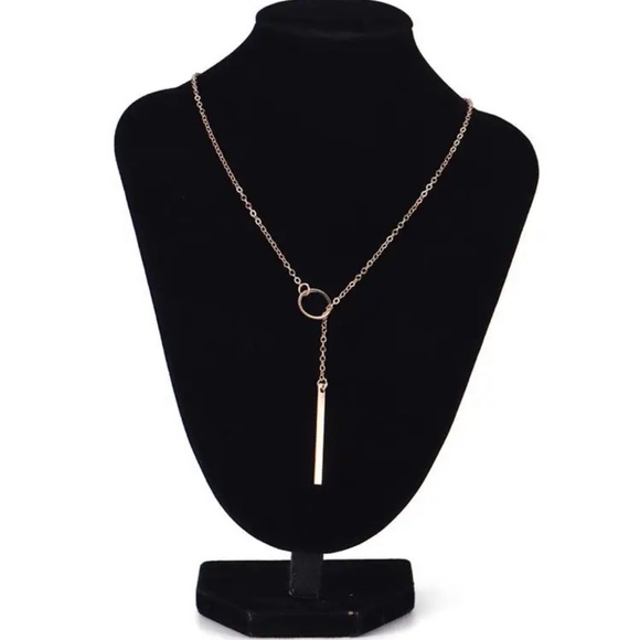 ✨🎁 New minimalist gold wrap around extra long lariat pendant Y drop necklace✨🎁 - Picture 8 of 8